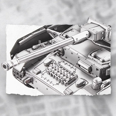 1:48 Panzer IV Tanks H 3D Puzzle Model - OrientCrafted