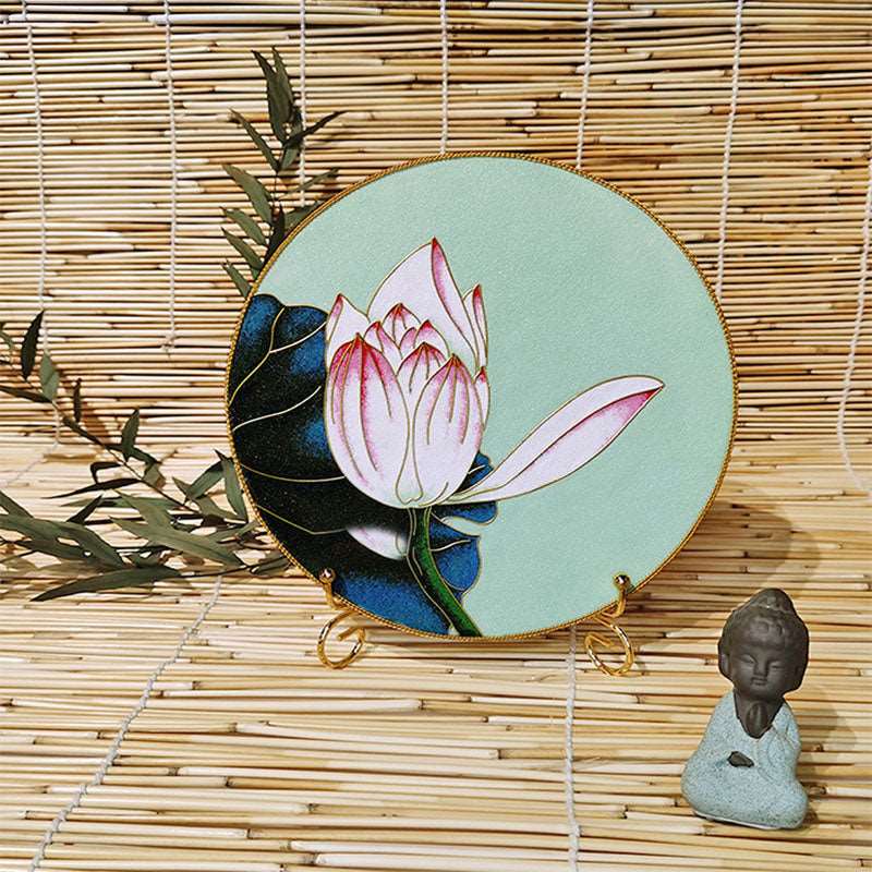 Lotus Cloisonné Enamel Painting DIY Kit - OrientCrafted