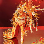 Magic Crystal Shoe 3D Metal Puzzle Handmade DIY Assembly Model - OrientCrafted