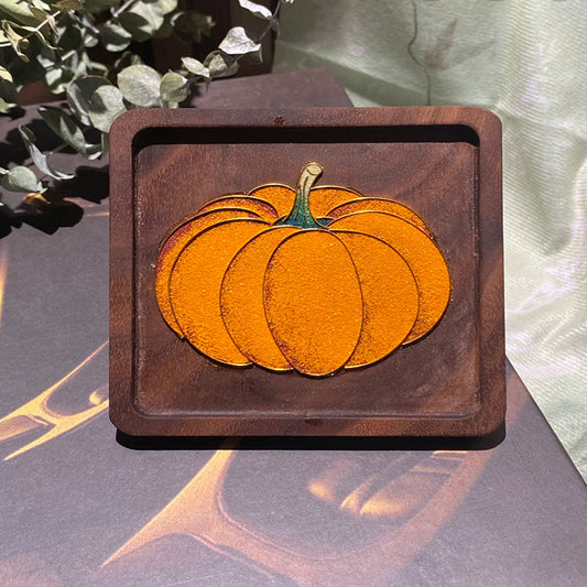 Beginner Pumpkin Coaster Cloisonné Enamel DIY Kit