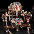 Luxury Handmade Phoenix Crown Hair Accessory - OrientCrafted