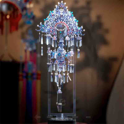 Porcelain Tiara 3D Puzzle Collectible Metal Model Kit - OrientCrafted