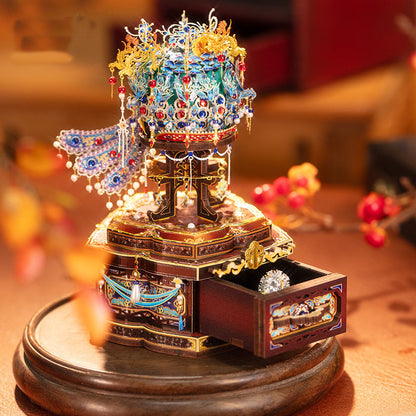 Dragons and Phoenixes Treasure Box - 3D Metal Puzzle Jewelry Box