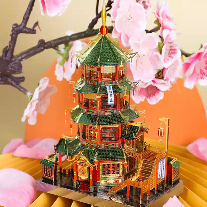 3D Metal Puzzle Traditional Chinese Architectural Model - OrientCrafted