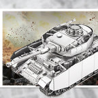 1:48 Panzer IV Tanks H 3D Puzzle Model - OrientCrafted
