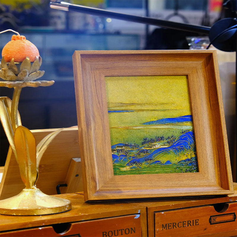 Exquisite Cloisonné Enamel Decor Kit with Bonus Frame - OrientCrafted