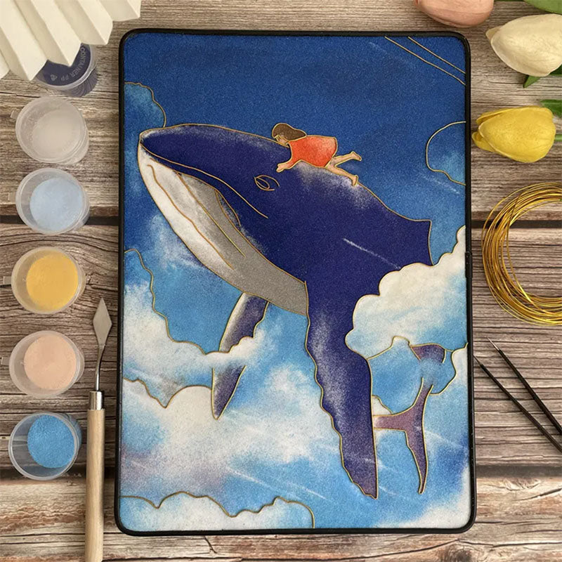 Cartoon Whale Cloisonné Enamel DIY Kit