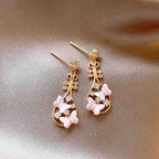 Pipa Earrings Handcrafted Cloisonné - OrientCrafted