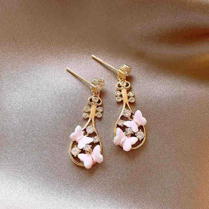 Pipa Earrings Handcrafted Cloisonné - OrientCrafted