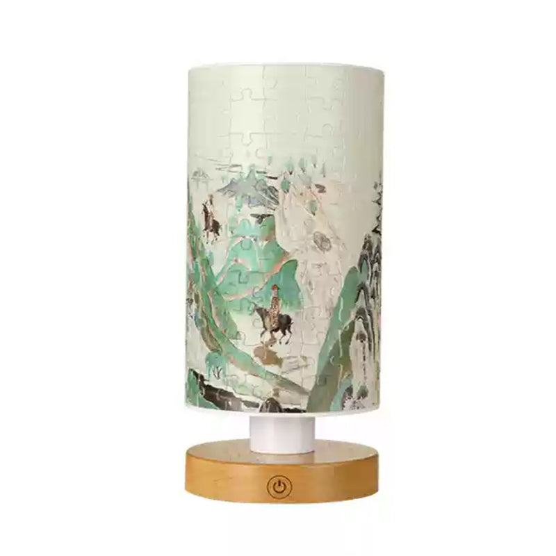 160-Piece Dunhuang Mural 3D Puzzle | Handmade Bedside Lamp