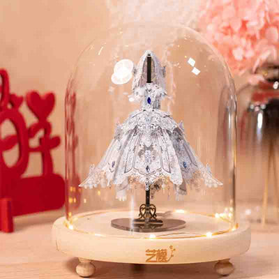 Wedding Dress Lolita 3D Metal Puzzle Model Kit - OrientCrafted