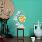 Moonlit Blossom Night Lamp 3D Metal Puzzle DIY Assembly Kit - OrientCrafted