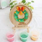 Christmas Cloisonné Enamel Coaster DIY Kit – Handmade Holiday Craft Set - OrientCrafted