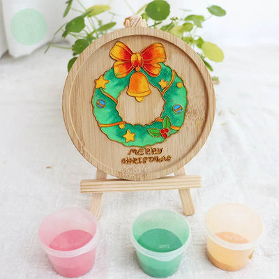 Christmas Cloisonné Enamel Coaster DIY Kit – Handmade Holiday Craft Set - OrientCrafted
