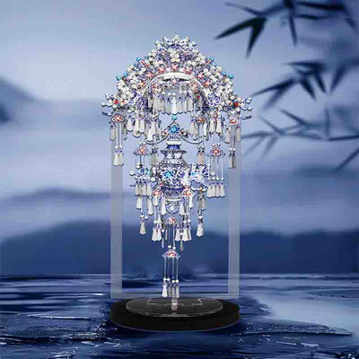 Porcelain Tiara 3D Puzzle Collectible Metal Model Kit - OrientCrafted