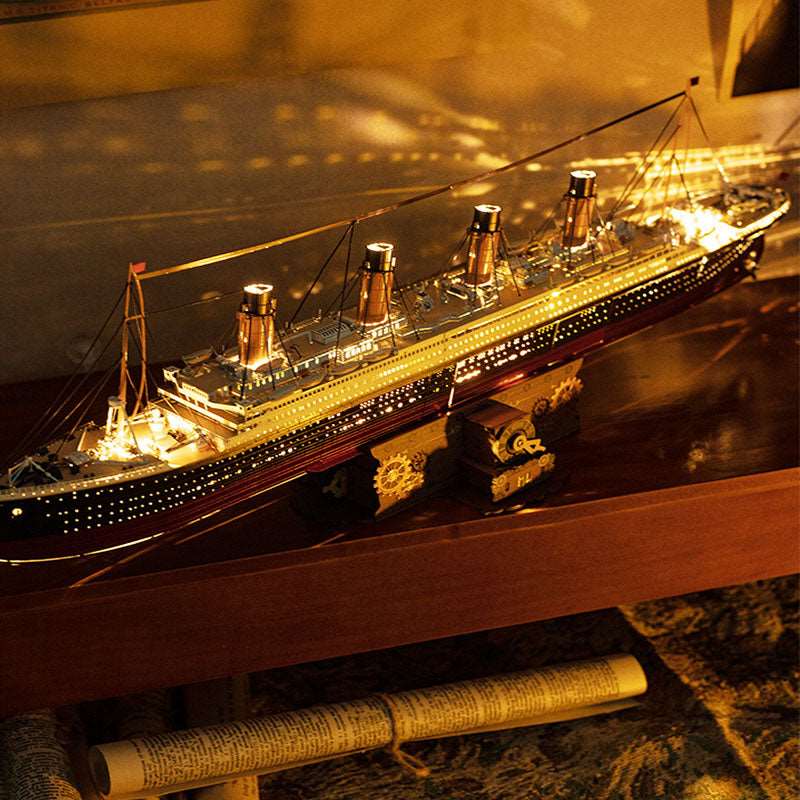 Titanic 3D Puzzle Metal Assembly Model DIY Kit - OrientCrafted