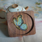 Beginner Butterfly Coaster Cloisonné Enamel DIY Kit - OrientCrafted
