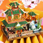 3D Metal Puzzle Traditional Chinese Architectural Model - OrientCrafted