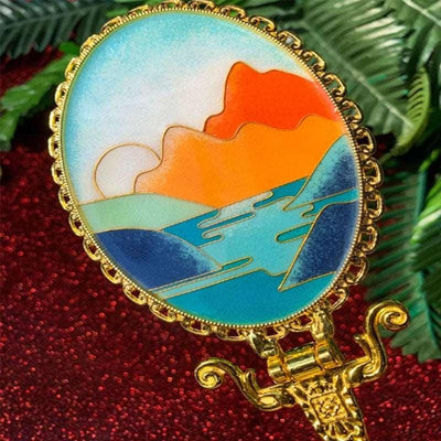 Mirror Cloisonné Kit Painting DIY Handmade Kit - OrientCrafted