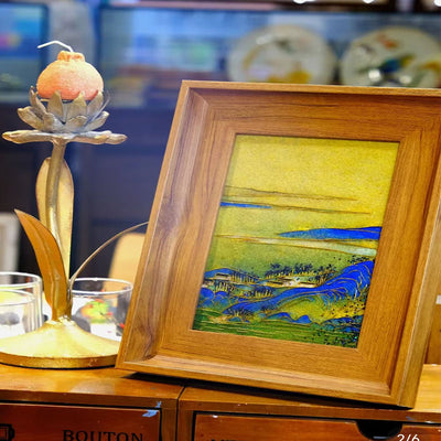 Exquisite Cloisonné Enamel Decor Kit with Bonus Frame - OrientCrafted