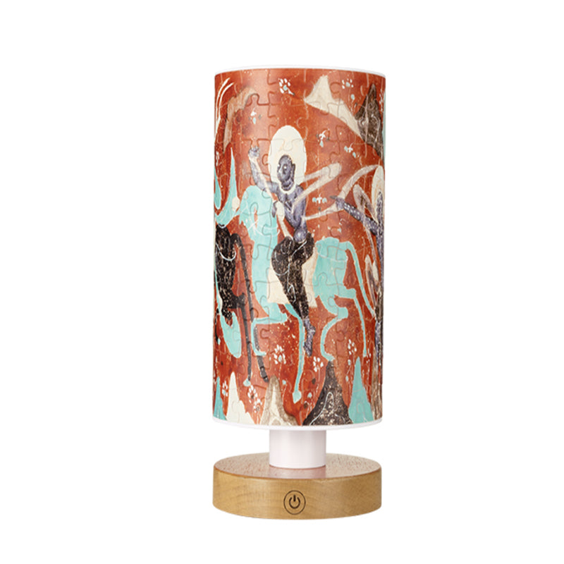 160-Piece Dunhuang Mural 3D Puzzle | Handmade Bedside Lamp - OrientCrafted