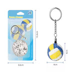 24-Piece 3D Puzzle Keychain Round Shape Creative Gift - OrientCrafted