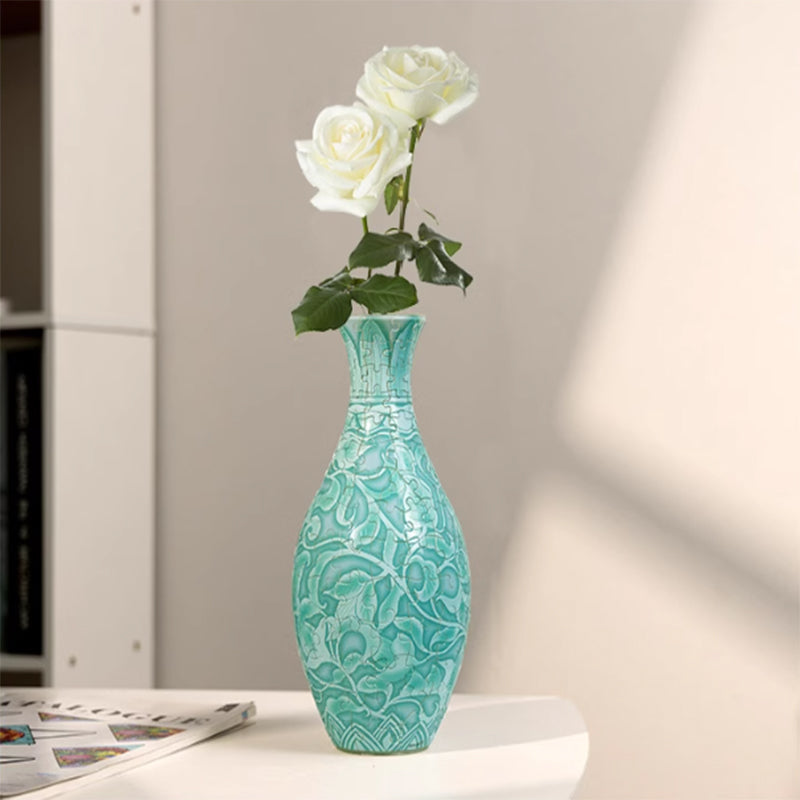 160-Piece Transparent 3D Puzzle Glaze Vase