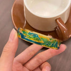 "Thousand Miles of Rivers and Mountains" Enamel Bracelet - OrientCrafted