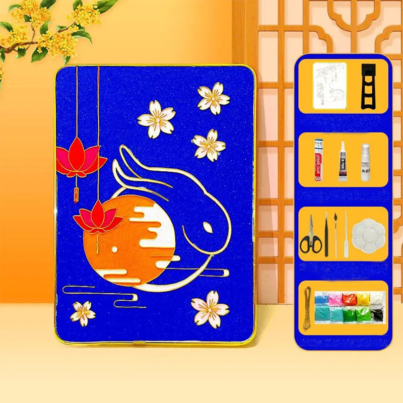 Rabbit Cloisonné Enamel DIY Kit - OrientCrafted