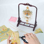 Peacock Feather Scented Sachet DIY Metal Puzzle Model Kit - OrientCrafted