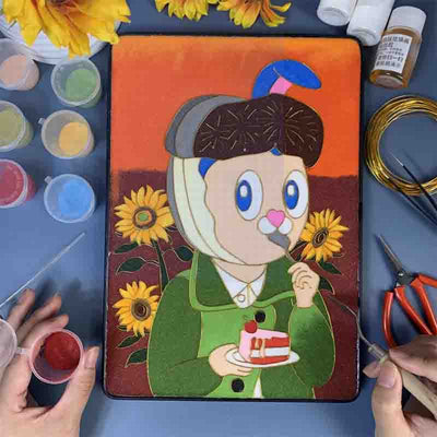 World Famous Masterpieces Cloisonné Enamel Painting DIY Kit - OrientCrafted