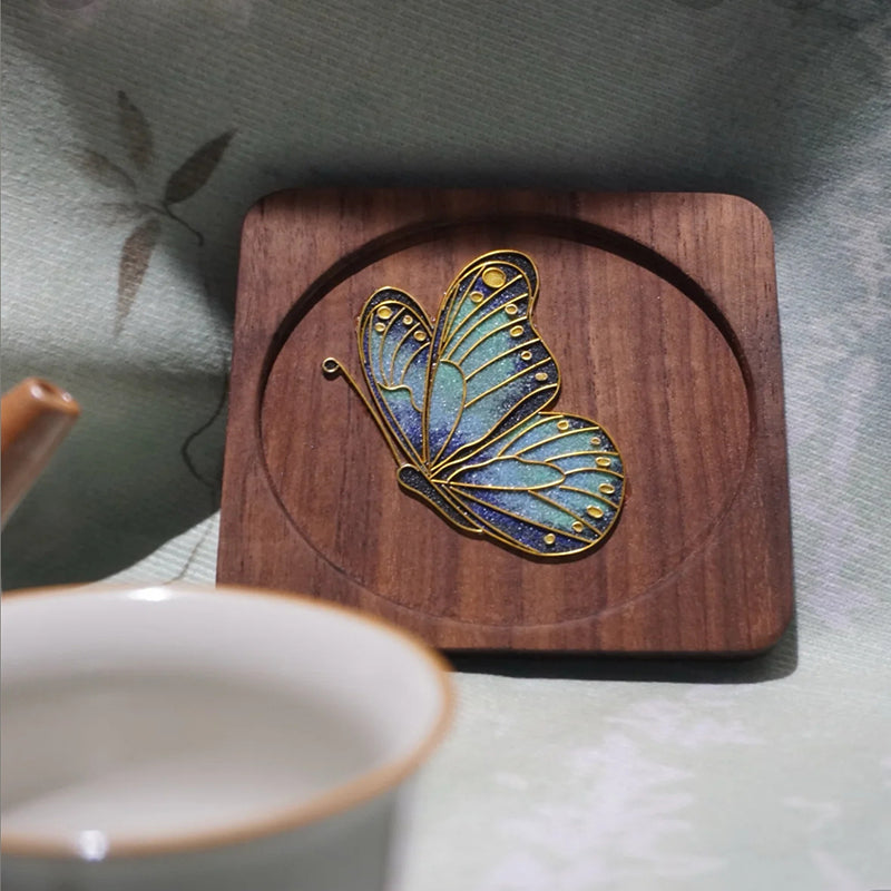 Beginner Butterfly Coaster Cloisonné Enamel DIY Kit