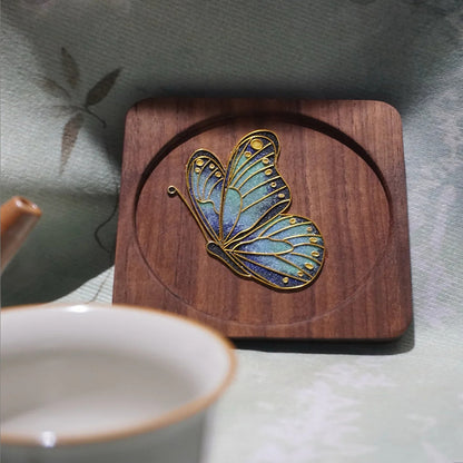 Beginner Butterfly Coaster Cloisonné Enamel DIY Kit