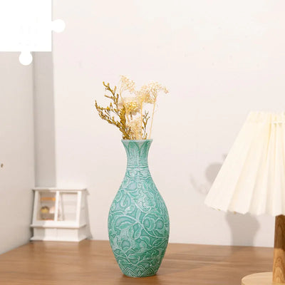 160-Piece Transparent 3D Puzzle Glaze Vase - OrientCrafted