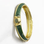 Bamboo Cloisonné Enamel Bangle - Rising Prosperity - OrientCrafted