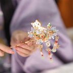 Cat's Carnival Hairpin 3D Metal Puzzle Model DIY Kit - OrientCrafted