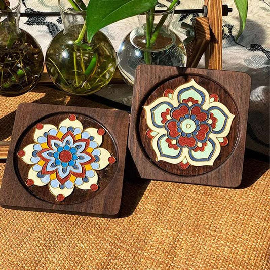 Teacup Mats DIY Cloisonné Enamel Coasters Kit - OrientCrafted