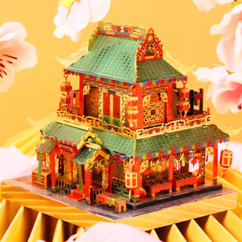 3D Metal Puzzle Traditional Chinese Architectural Model - OrientCrafted