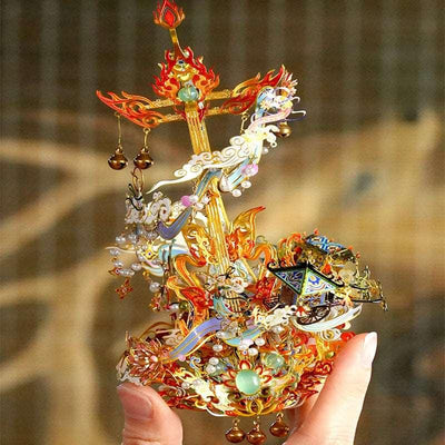 Flying Pipa 3D Metal Puzzle Model DIY Kit - OrientCrafted