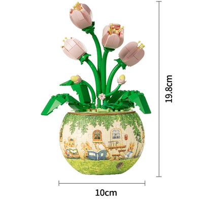 80-Piece Succulent Plant Puzzle | Small Flower Pot - SMART Gugu Mouse's Happy Book Club - OrientCrafted