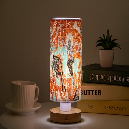 160-Piece Dunhuang Mural 3D Puzzle | Handmade Bedside Lamp