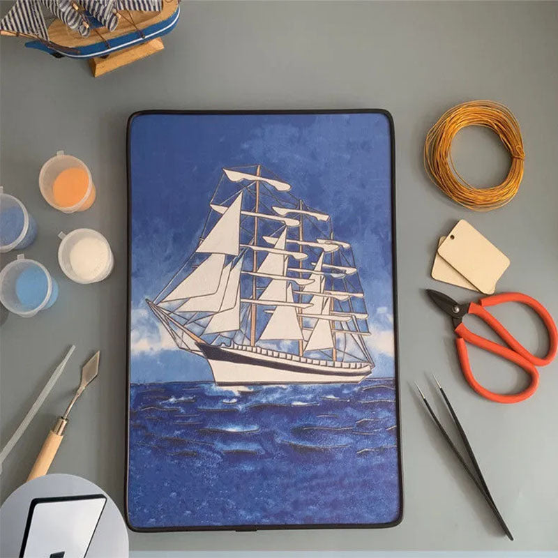Sailing Ship Cloisonné Enamel DIY Kit - OrientCrafted