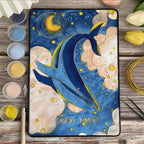 Cartoon Whale Cloisonné Enamel DIY Kit - OrientCrafted