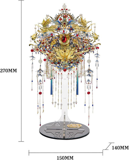 Diamond Phoenix Crown 3D Puzzle Metal Assembly Model DIY Kit