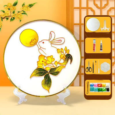 Rabbit Cloisonné Enamel DIY Kit - OrientCrafted