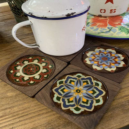 Teacup Mats DIY Cloisonné Enamel Coasters Kit - OrientCrafted