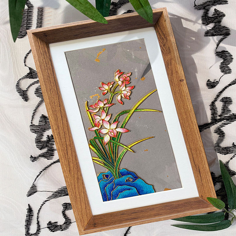 Lotus Cloisonné Enamel Artwork Kit - OrientCrafted