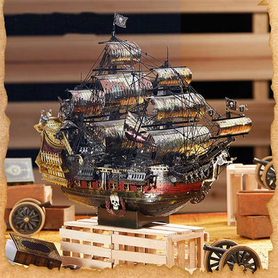 The Queen Anne's Revenge 3D Puzzle Model - OrientCrafted