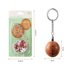 24-Piece 3D Puzzle Keychain Round Shape Creative Gift - OrientCrafted