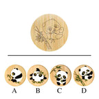 Panda Bamboo Tea Tray and Coaster Cloisonné DIY Kit - OrientCrafted
